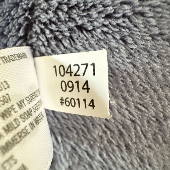 Carters Baby Plush Rhino Rhinoceros Blue Gray Stuffed Animal 10" Lovey Carter’s - Picture 4 of 5